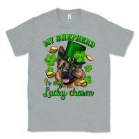 Heather Grey st.patrick's day my shepherd is my lucky charm Classic Tee - RanaPortraitStore