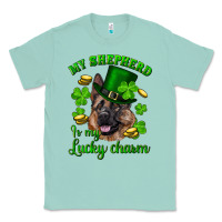 Seafoam st.patrick's day my shepherd is my lucky charm Classic Tee - RanaPortraitStore