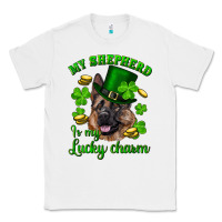 White st.patrick's day my shepherd is my lucky charm Classic Tee - RanaPortraitStore