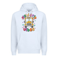 White field trip vibes Premium Hoodie - MaliasSmallBusiness