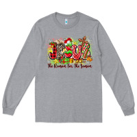 Heather Grey jesus the reason for the season Long Sleeve Tee - Zillion Design Studio