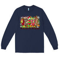 Navy jesus the reason for the season Long Sleeve Tee - Zillion Design Studio