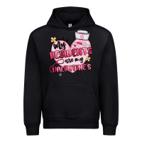Black my residents are my valentines Urban Hoodie - MaliasSmallBusiness