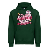 Forest Green my residents are my valentines Urban Hoodie - MaliasSmallBusiness