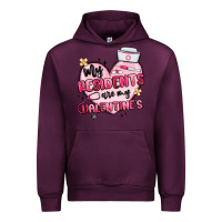 Mauve Wine my residents are my valentines Urban Hoodie - MaliasSmallBusiness