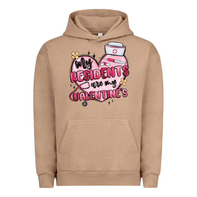 My Residents Are My Valentines Urban Hoodie by MaliasSmallBusiness | Teevron