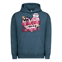 Pigment Midnight Navy my residents are my valentines Urban Hoodie - MaliasSmallBusiness