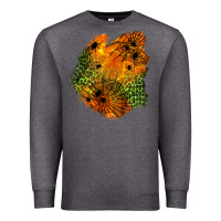 Charcoal Heather spider leopard  halloween patch Premium Sweatshirt - BundleAndBundleShop