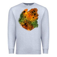 Heather Grey spider leopard  halloween patch Premium Sweatshirt - BundleAndBundleShop