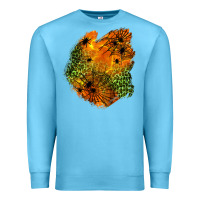 Ocean Blue spider leopard  halloween patch Premium Sweatshirt - BundleAndBundleShop