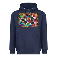 Navy race leopard and tie dye background Heavyweight Hoodie - HRA Design Shop