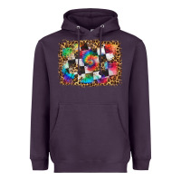 Plum race leopard and tie dye background Heavyweight Hoodie - HRA Design Shop