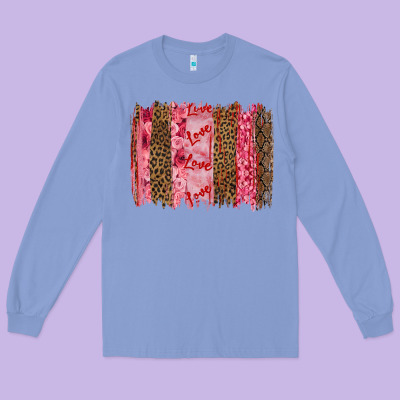 Long Sleeve Tee valentine's day love brushstrokes