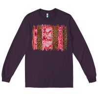 Plum valentine's day love brushstrokes Long Sleeve Tee - RanaPortraitStore