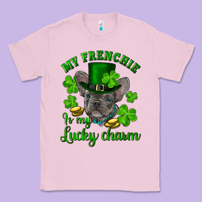 St.patrick's Day My French Bulldog Is My Lucky Charm Classic Tee Designed By Ranaportraitstore