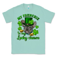 Seafoam st.patrick's day my french bulldog is my lucky charm Classic Tee - RanaPortraitStore
