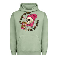 Pigment Oil Green its cold outside like my heart Urban Hoodie - MaliasSmallBusiness