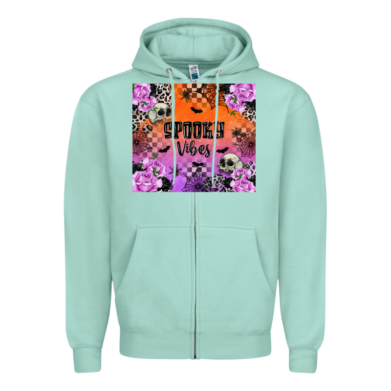 Spooky Vibes Zipper Hoodie by texasbilliewilder | Teevron