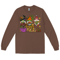 Chestnut happy hallothanksmas gnomes Long Sleeve Tee - AdoDesignShop