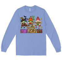 Colony Blue happy hallothanksmas gnomes Long Sleeve Tee - AdoDesignShop