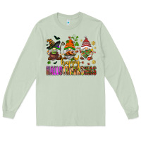 Matcha happy hallothanksmas gnomes Long Sleeve Tee - AdoDesignShop