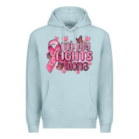 Blue Mist nobody fights alone cancer Premium Hoodie - MaliasSmallBusiness