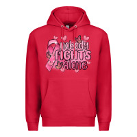 Cardinal nobody fights alone cancer Premium Hoodie - MaliasSmallBusiness