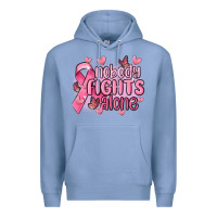 Colony Blue nobody fights alone cancer Premium Hoodie - MaliasSmallBusiness