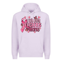 Lilac nobody fights alone cancer Premium Hoodie - MaliasSmallBusiness