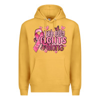 Mustard nobody fights alone cancer Premium Hoodie - MaliasSmallBusiness