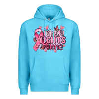Ocean Blue nobody fights alone cancer Premium Hoodie - MaliasSmallBusiness