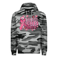 Slate Camo nobody fights alone cancer Premium Hoodie - MaliasSmallBusiness