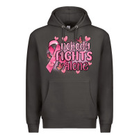 Smoke nobody fights alone cancer Premium Hoodie - MaliasSmallBusiness