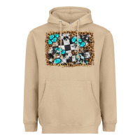 Mushroom race leopard and gemstone background Heavyweight Hoodie - HRA Design Shop