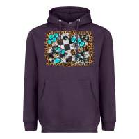 Plum race leopard and gemstone background Heavyweight Hoodie - HRA Design Shop