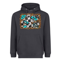 Smoke race leopard and gemstone background Heavyweight Hoodie - HRA Design Shop
