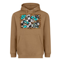 Toasted Coconut race leopard and gemstone background Heavyweight Hoodie - HRA Design Shop