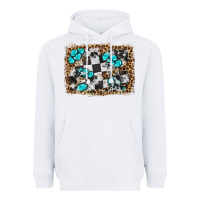 White race leopard and gemstone background Heavyweight Hoodie - HRA Design Shop