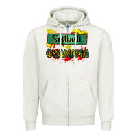 Oatmeal Heather softball grandma with leopard Zipper Hoodie - Zillion Design Studio