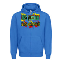 True Royal softball grandma with leopard Zipper Hoodie - Zillion Design Studio