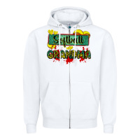 White softball grandma with leopard Zipper Hoodie - Zillion Design Studio
