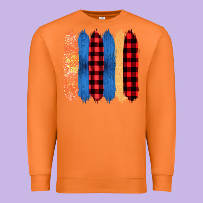 Western Farm Life Pattern Brush Stroke Premium Sweatshirt Designed By Bettercallsaul