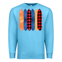 Ocean Blue Western Farm Life Pattern Brush Stroke Premium Sweatshirt - Bettercallsaul