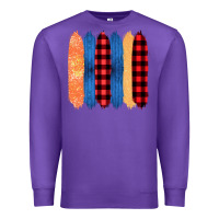 Purple Western Farm Life Pattern Brush Stroke Premium Sweatshirt - Bettercallsaul