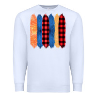 White Western Farm Life Pattern Brush Stroke Premium Sweatshirt - Bettercallsaul