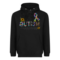Black fight for autism awareness Heavyweight Hoodie - CowhideDigitalArt