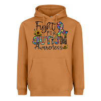 Meerkat fight for autism awareness Heavyweight Hoodie - CowhideDigitalArt