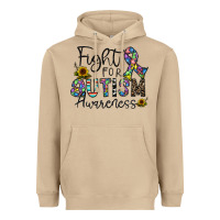 Mushroom fight for autism awareness Heavyweight Hoodie - CowhideDigitalArt