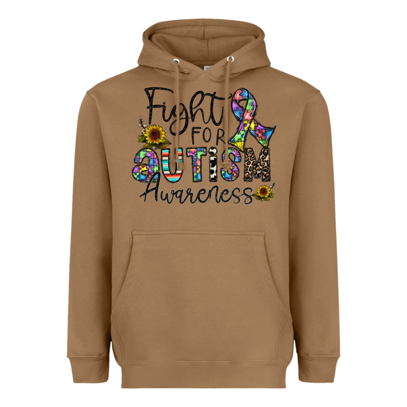 Fight For Autism Awareness Heavyweight Hoodie by CowhideDigitalArt | Teevron