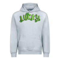 Heather Grey lucky st patricks day Urban Hoodie - MaliasSmallBusiness